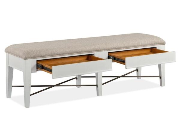 Heron D4400-68 Bench w/Upholstered Seat - Image 5