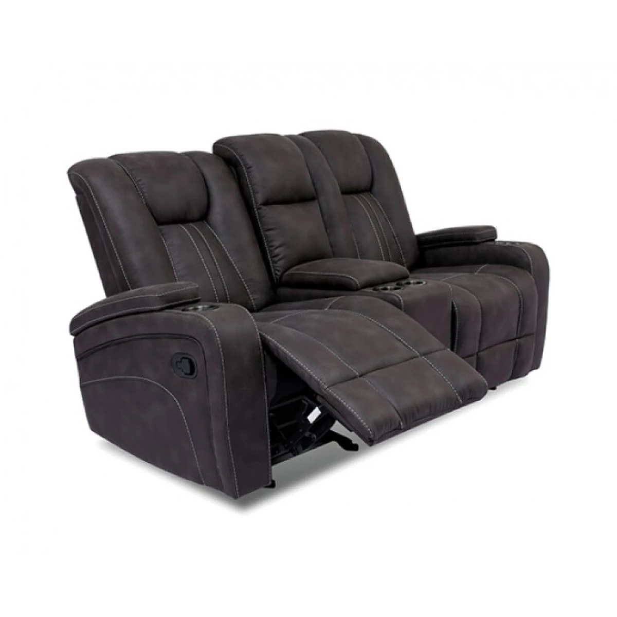 Amirah Glider Loveseat Loveseats Black 8