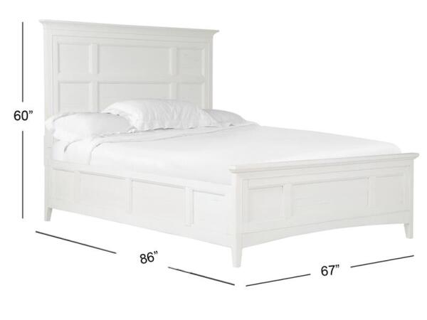 Heron Cove Complete Queen Panel Bed with Regular Rails - Image 4