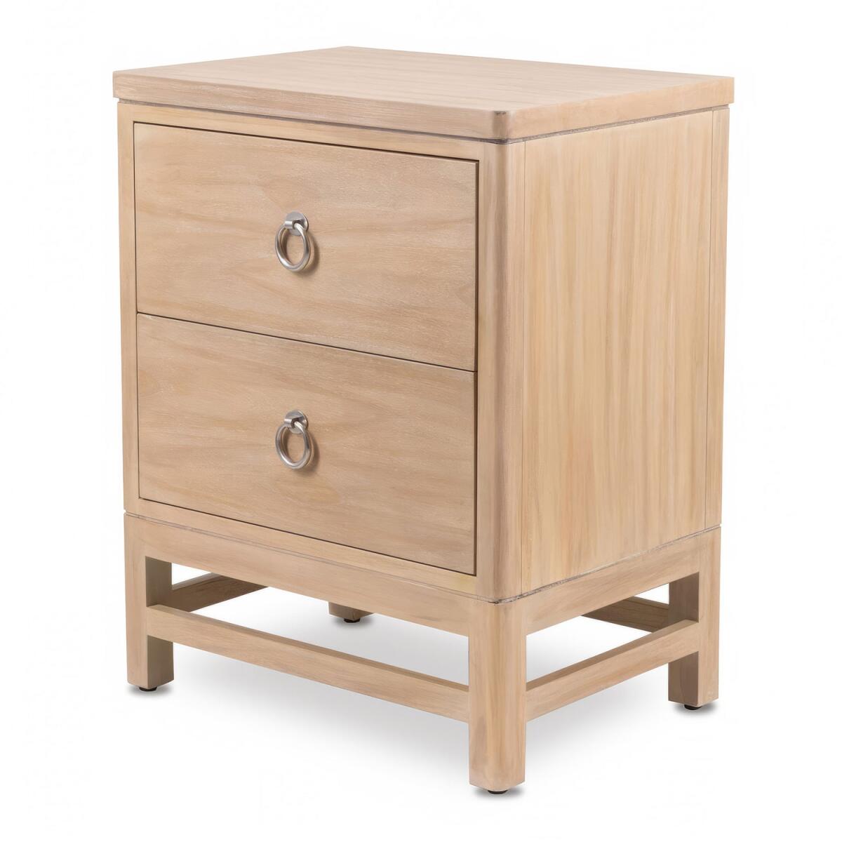 Monterey 2 Drawer Electrified Nightstand Nightstands Brown 4