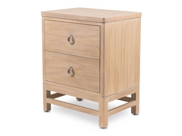 Monterey 2 Drawer Electrified Nightstand Nightstands Brown