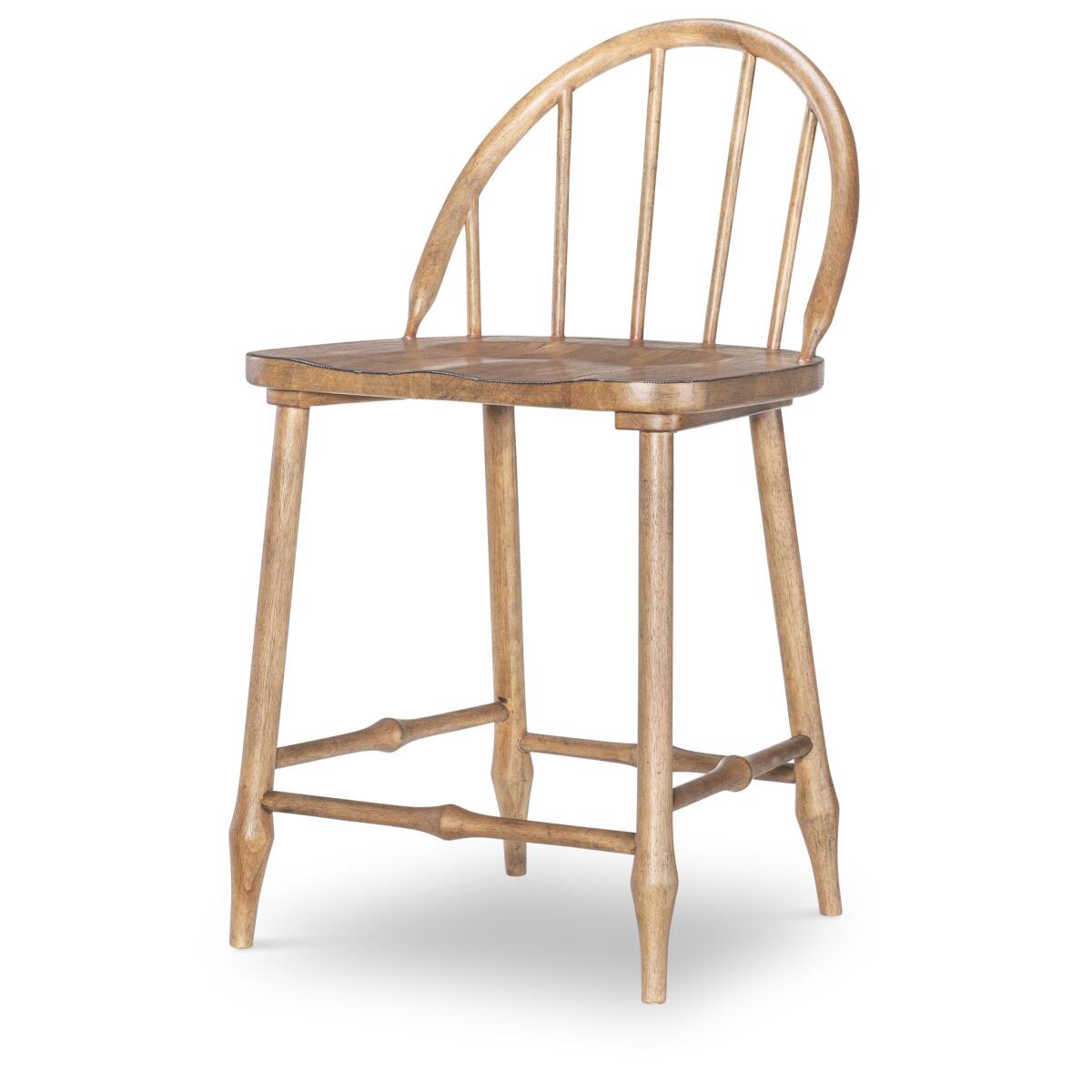Windsor Counter Height Chair Chairs & Benches Barnwood Oak 4