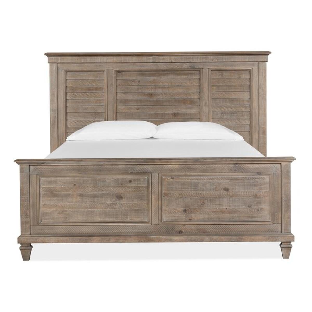 Lancaster B4352-65H Wood King Shutter Panel Bed Headboard KD - Image 2