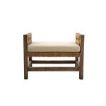 Single Georgia Bench Chairs & Benches Brown 10