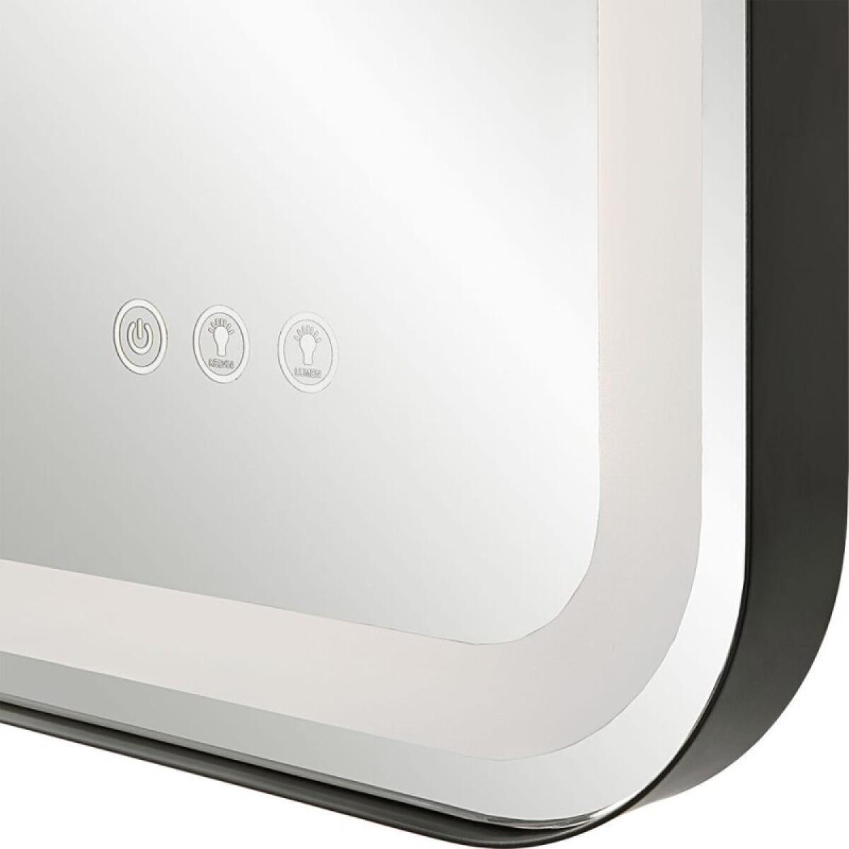 Crofton Lighted Large Mirror, Black - Image 9