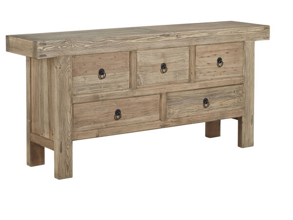 Old Pine Five Drawer Buffet Accent Furniture Accent Furniture