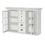 Credenza Hutch Dining Storage Aged White 11