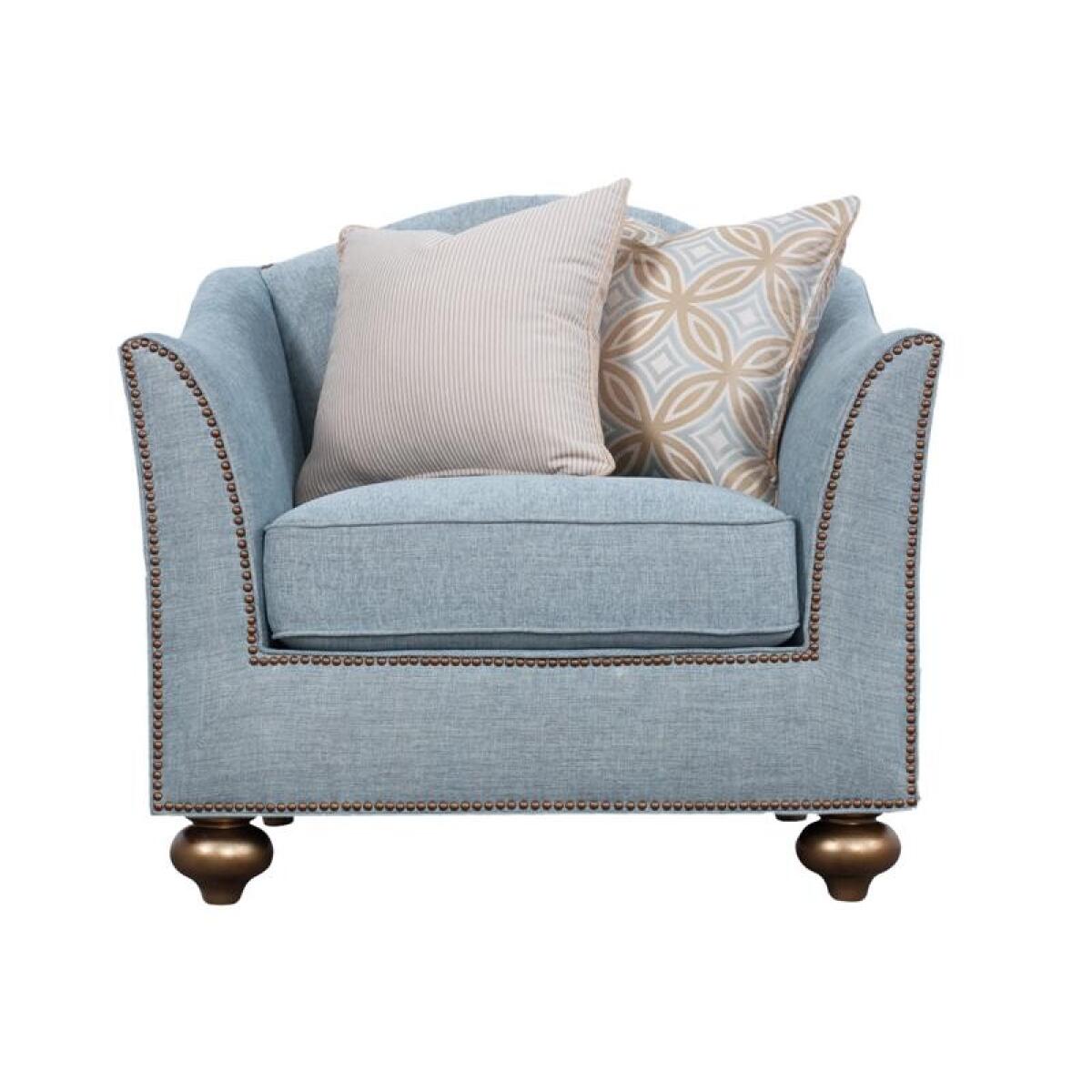76affdbb7eccf50dffbcf034071f4bac Janie U3446-50-031 Aqua Chair - Image 1