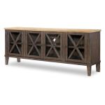 Media Console Entertainment Stands Amber And Cocoa 9