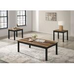 Findlay 3 Pc. Table Set Table Sets Brown 9