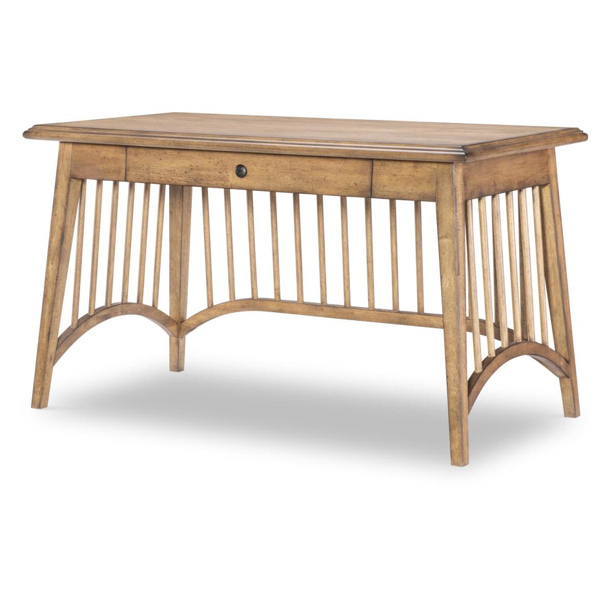 76e36a1dc84d06638fae36b3becc7cc9 Spindle Base Writing Desk - Image 1