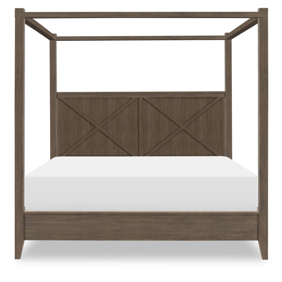 Complete Canopy Bed Queen 5/0 - Image 3