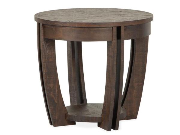 Lyndale Round End Table End tables Brown