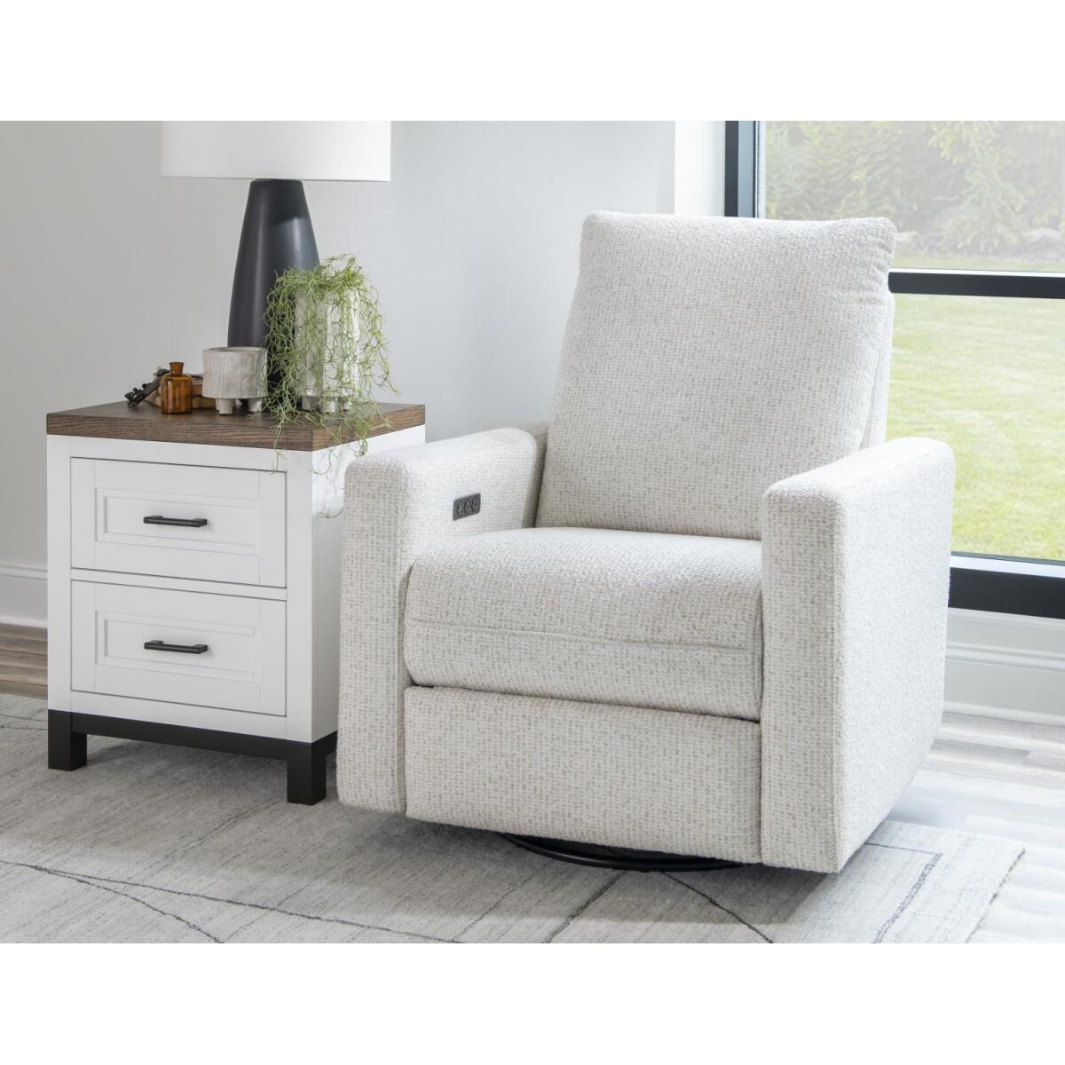 Swivel Glider Mohave Recliners Cream 8