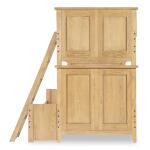 Complete Twin Over Full Bunk Bed Natural Hickory - Image 4
