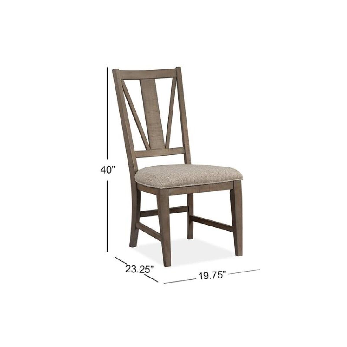 Paxton Place Dining Side Chair w/Upholstered Seat (2/ctn) Chairs & Benches Brown 9