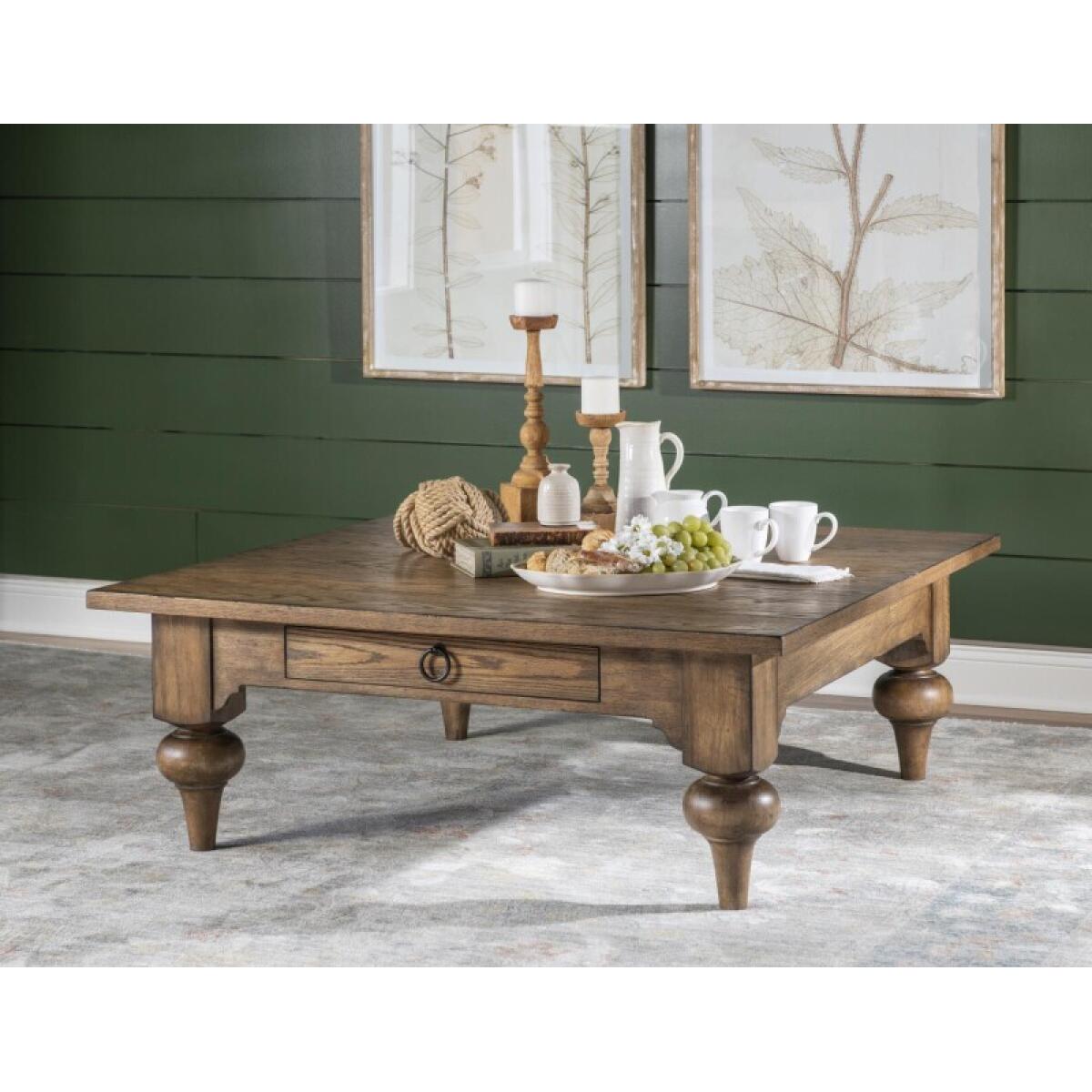 Square Cocktail Table Cocktail & Coffee Tables Barnwood Oak 6