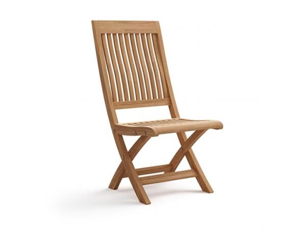Nusa Folding Armless Chair Outdoor Chairs Brown