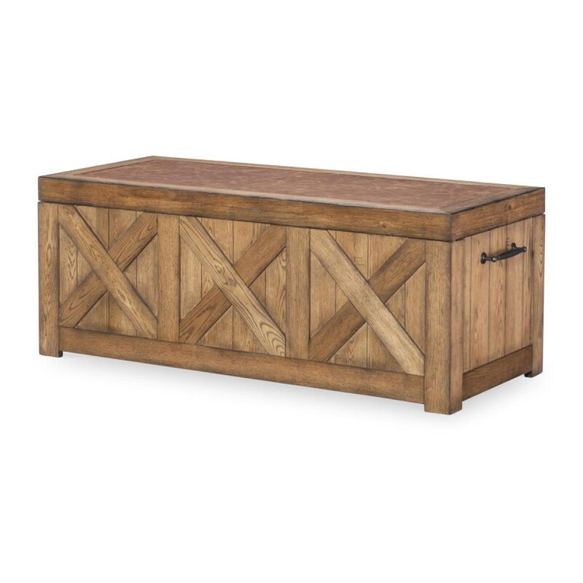 Captains Truck Cocktail Table Cocktail & Coffee Tables Barnwood Oak 4