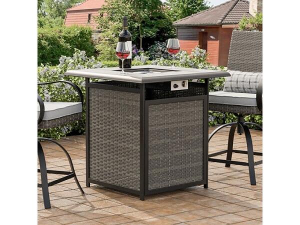 Arosa Fire Pit Counter Ht. Table Dining Tables Black/Gray