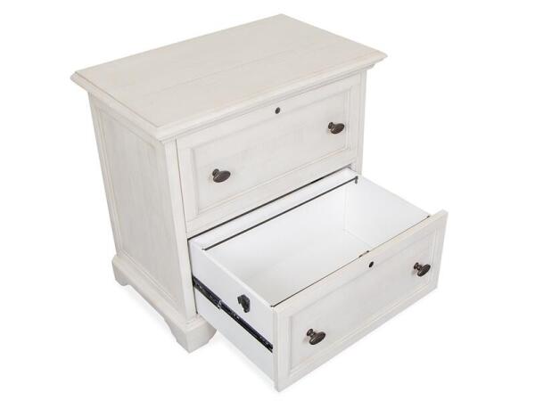 Bronwyn Lateral File Office Storage Alabaster, Toasted Nutmeg 17