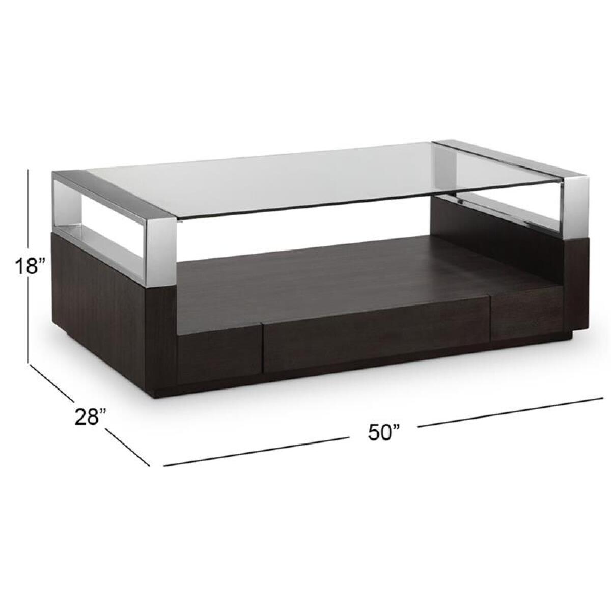Revere Rectangular Cocktail Table w/Casters - Image 4