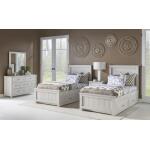 Complete Twin Panel Bed Youth Beds Bleached Linen 13