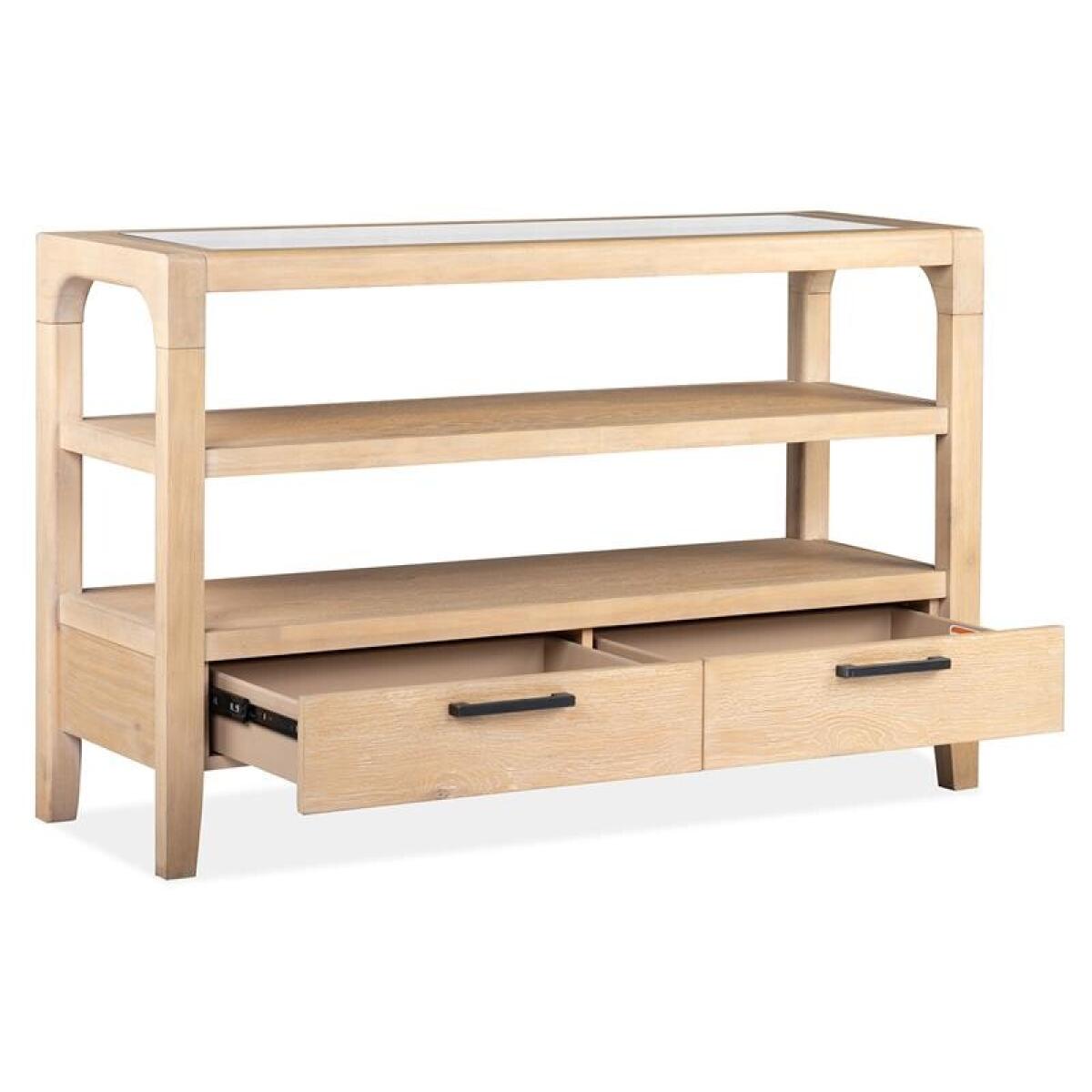 Somerset Open Buffet Dining Storage Brown 9