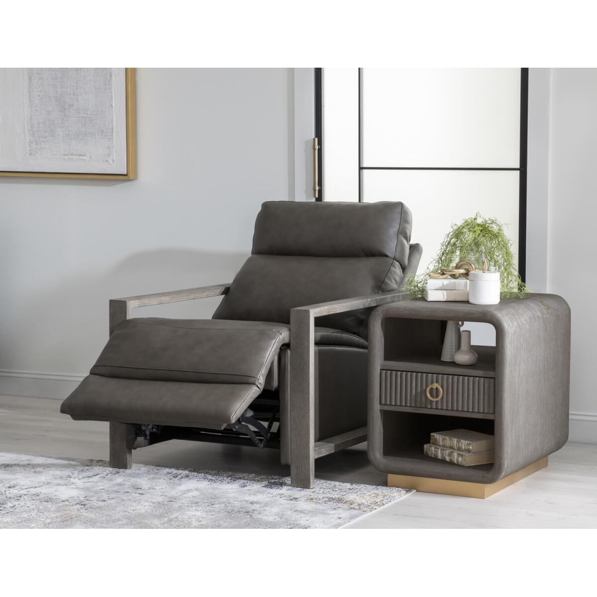 Wood Arm Recliner - Image 8