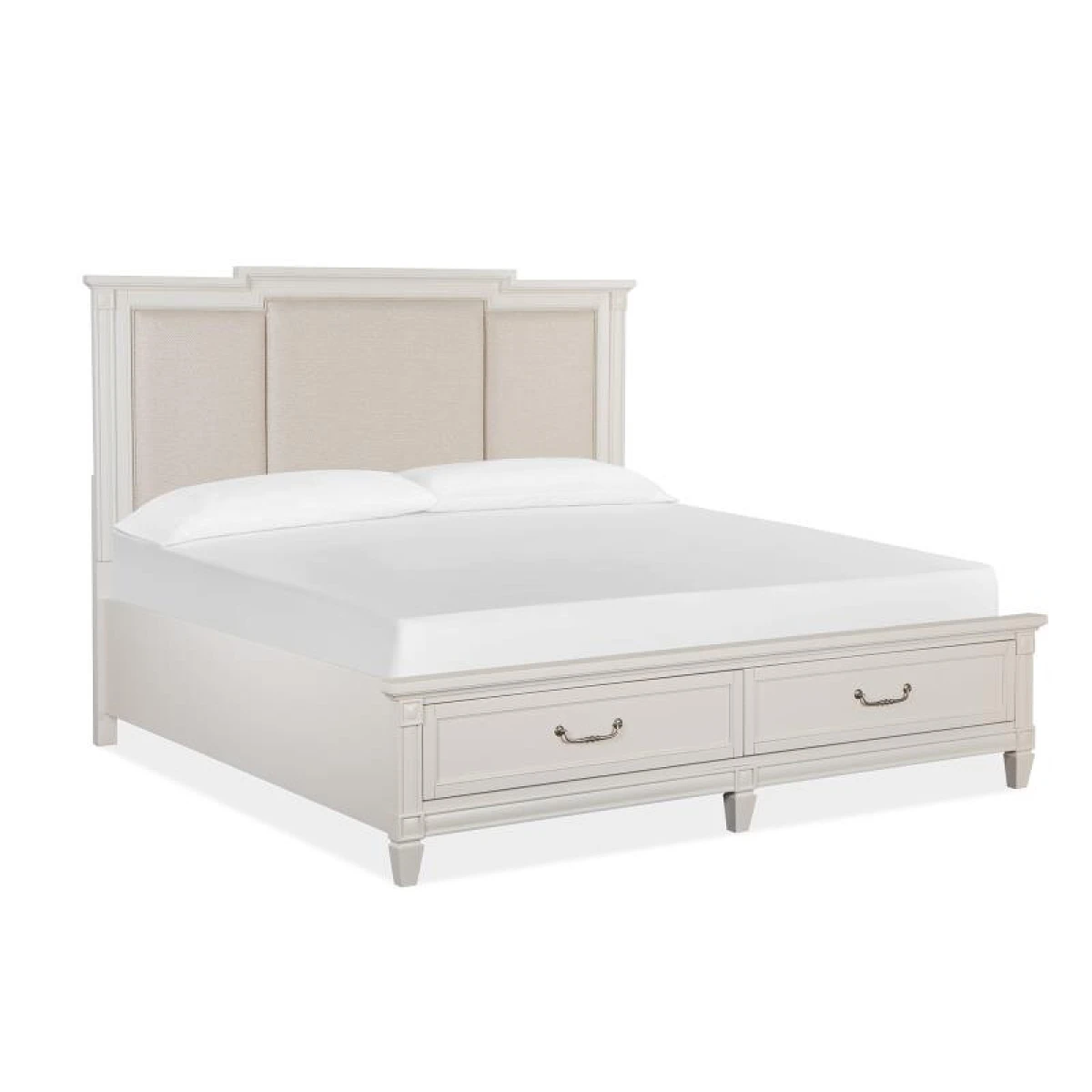 Willowbrook B5324-65A Complete King Panel Storage Bed w/Upholstered Headboard - Image 5