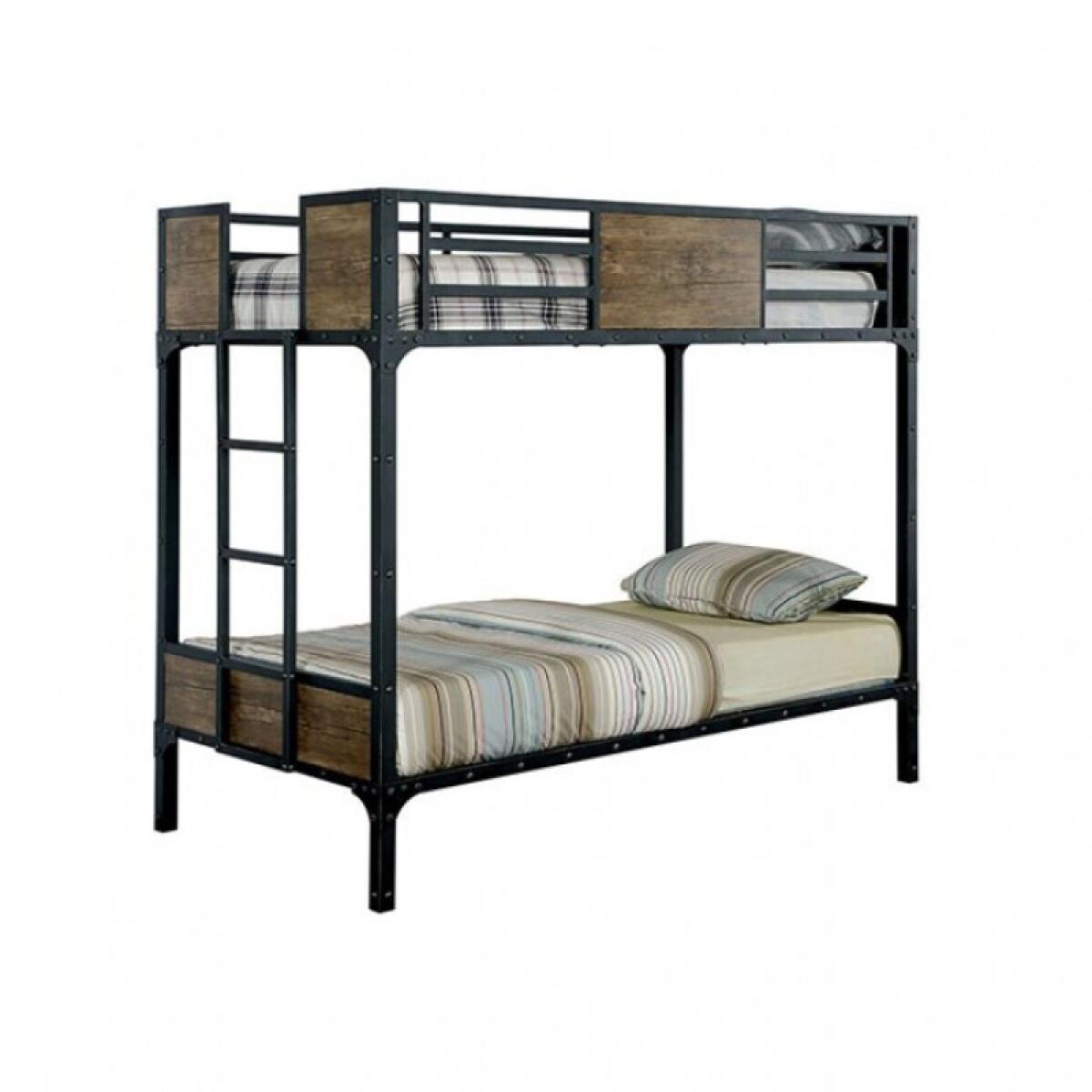 Clapton Twin/Twin Bunk Bed Youth Beds Black 5