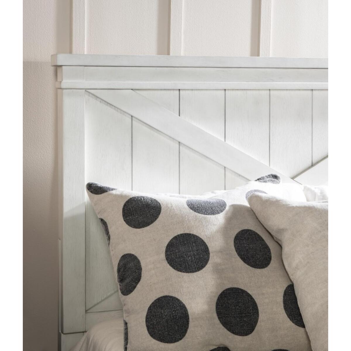 Complete Panel Bed Full 46 White Finish Youth Beds Aged White 7