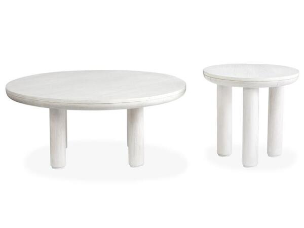 Sunset Cove - White Nesting Cocktail Table w/Casters - Image 13