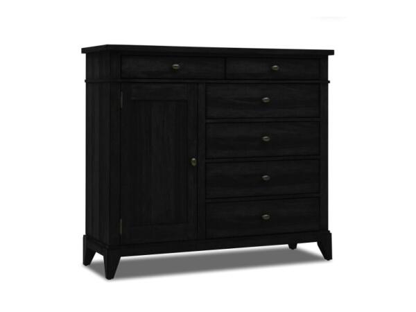 Bureau 6 Drawers Chests Black