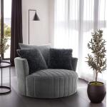Hoople Channel Tufted Swivel Chair - Image 3