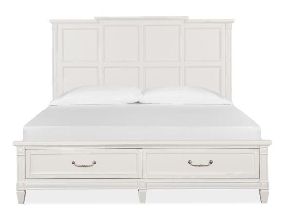 Willowbrook Wood King Panel Bed Storage Footboard SU Bed Parts Bed Parts