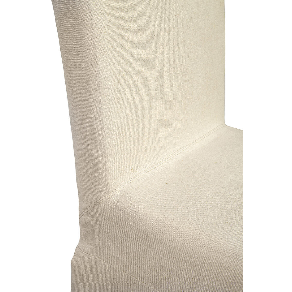 Linen Floor Length Slip Covered Parsons Chair - Image 4