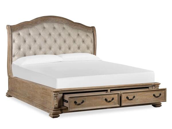 Marisol Complete Cal.King Sleigh Storage Bed w/Upholstered HB Beds Beds 14