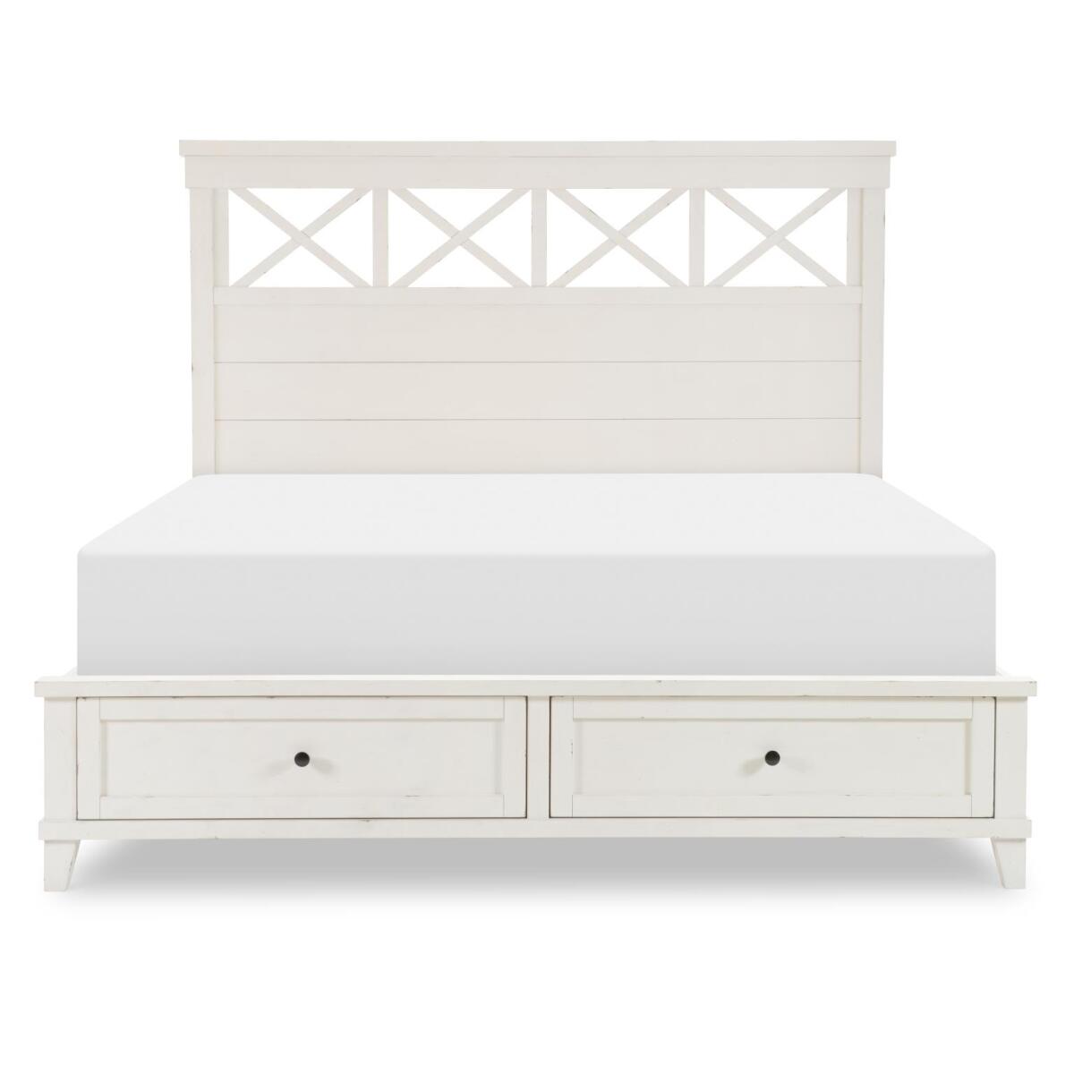 Complete Panel Bed W Storage Footboard King 6/6 - Image 3