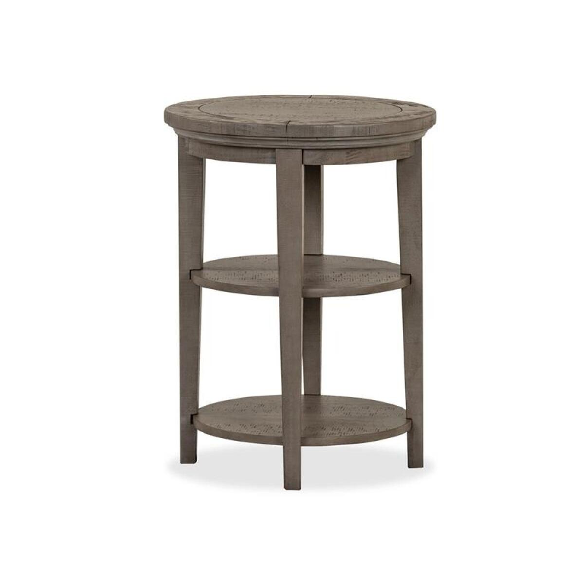 Paxton Place Round Accent End Table End tables Brown 4