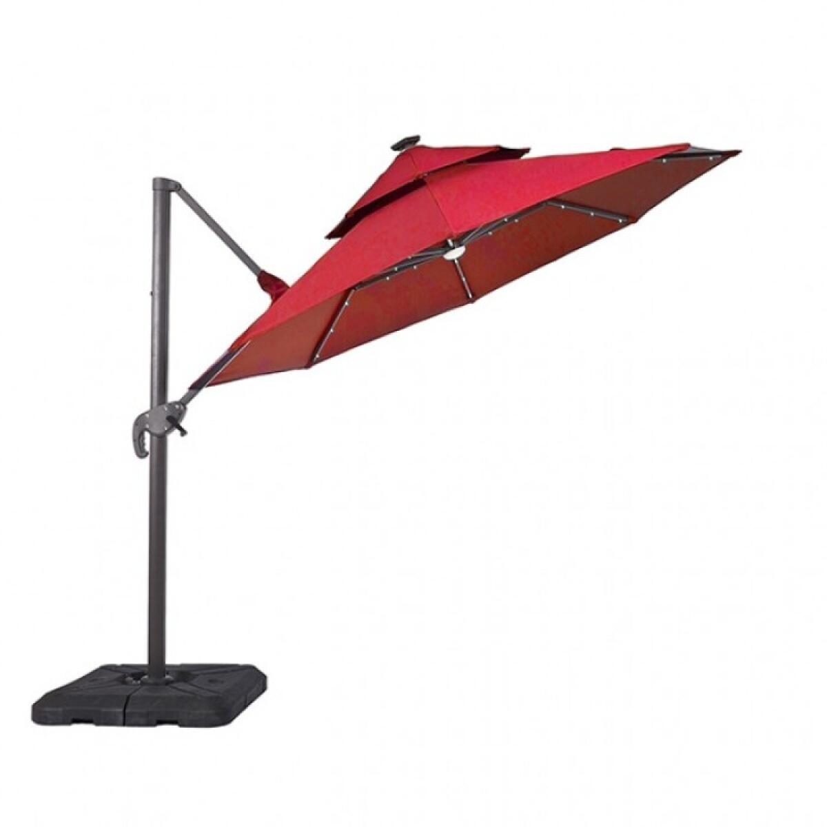 Nuti 10 Ft Round Umbrella w/ LED Light + 37" Large Base - Image 3