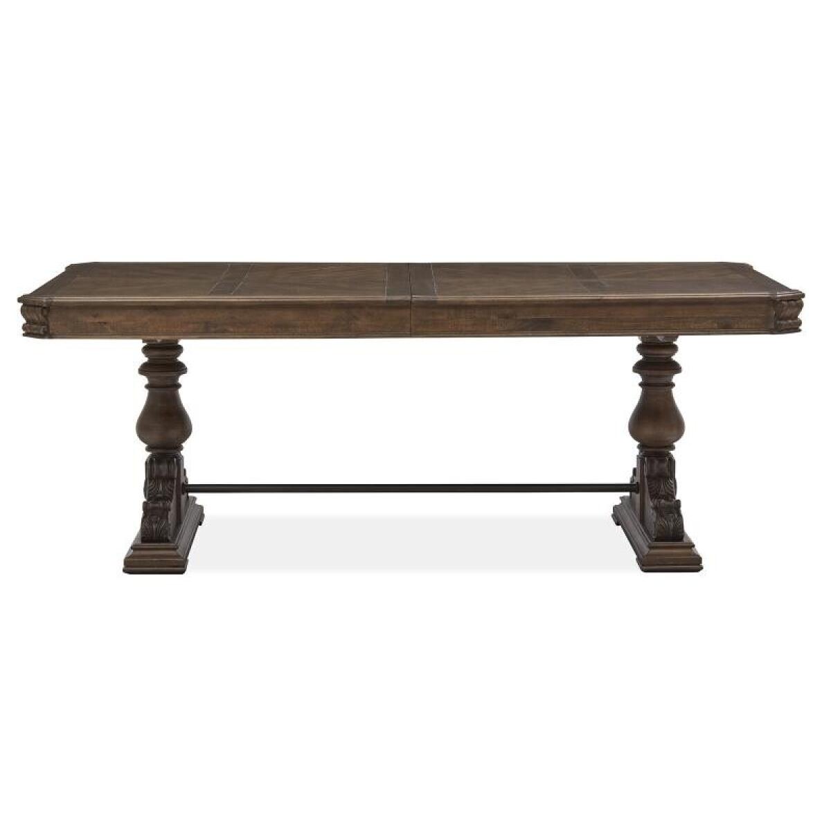 Durango Trestle Dining Table Dining Tables Brown 4