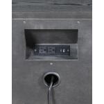 Nightstand 2 Drw W/ Power Nightstands Black 16