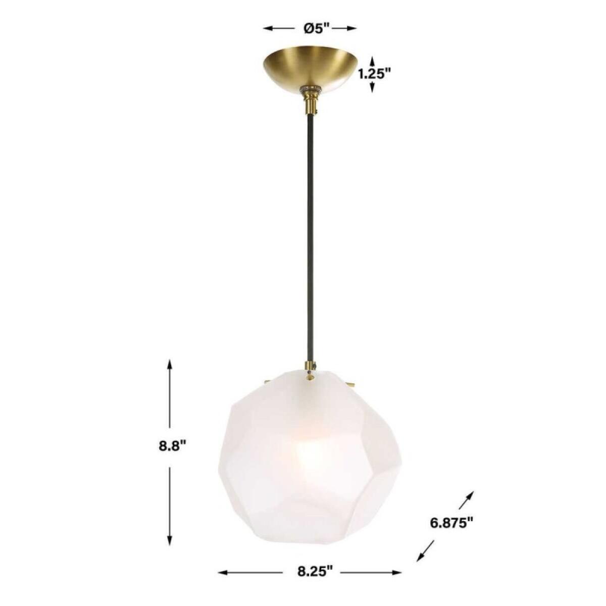 Geodesic, 1 Lt Pendant Lighting Bronze 19