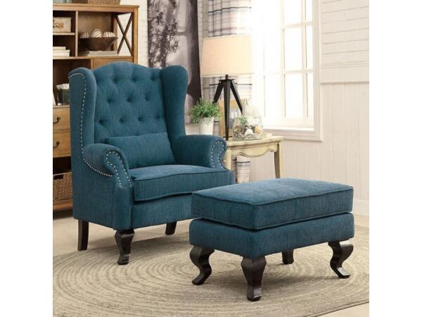 Willow Ottoman Ottomans & Poufs Blue