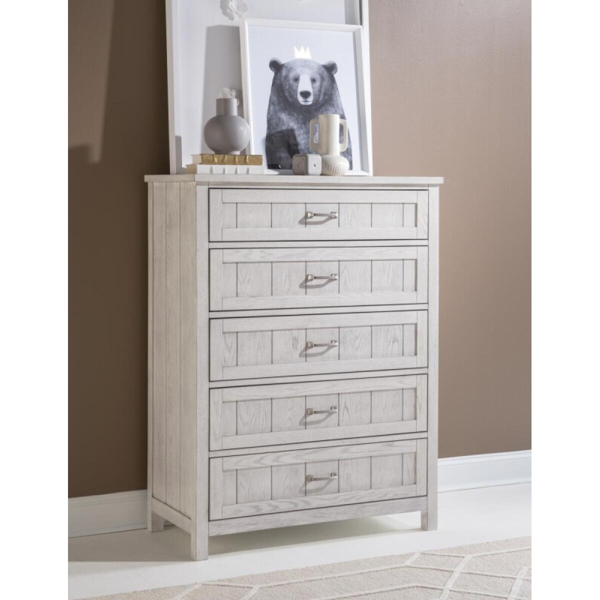 Five Drawer Chest Youth Chests Bleached Linen 5