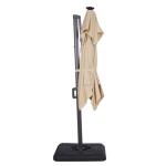Xico 8 Ft Square Umbrella w/ Double Top w/ LED Light + 37" Large Base - Image 4