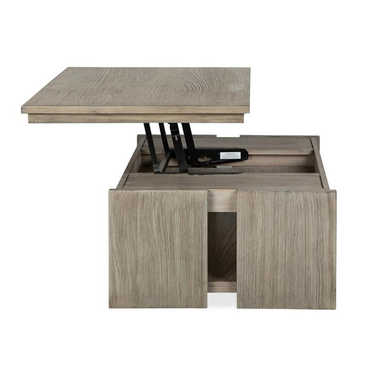 Conrad Rect. Lift Top Storage Cocktail Table w/Casters - Image 11