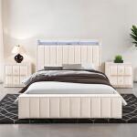 Farese Queen Bed w/ 2 Nightstands