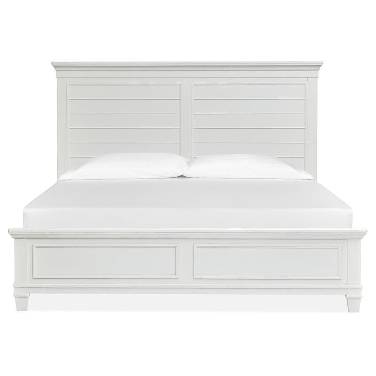 Charleston Wood Queen/ King Panel Bed Rails – White SU Bed Parts Bed Parts 4